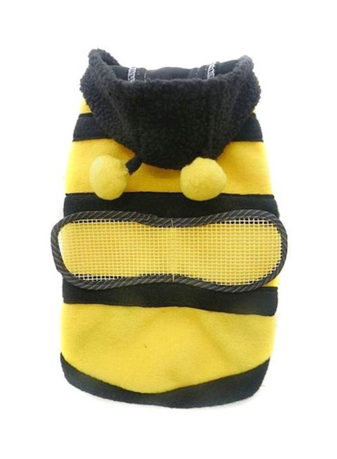 معطف للحيوانات الأليفة بتصميم نحلة طنانة أصفر/أسود S - Image 1